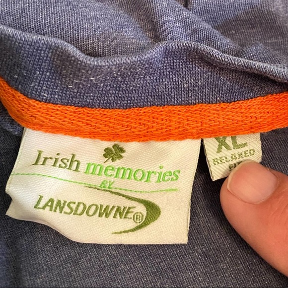 Irish Memories By Lansdowne Gray Tee Shirt Relax Fit XLarge - Picture 3 of 7